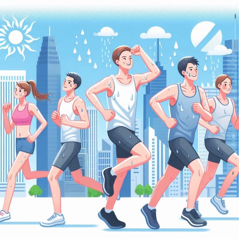 exercise under hot weather