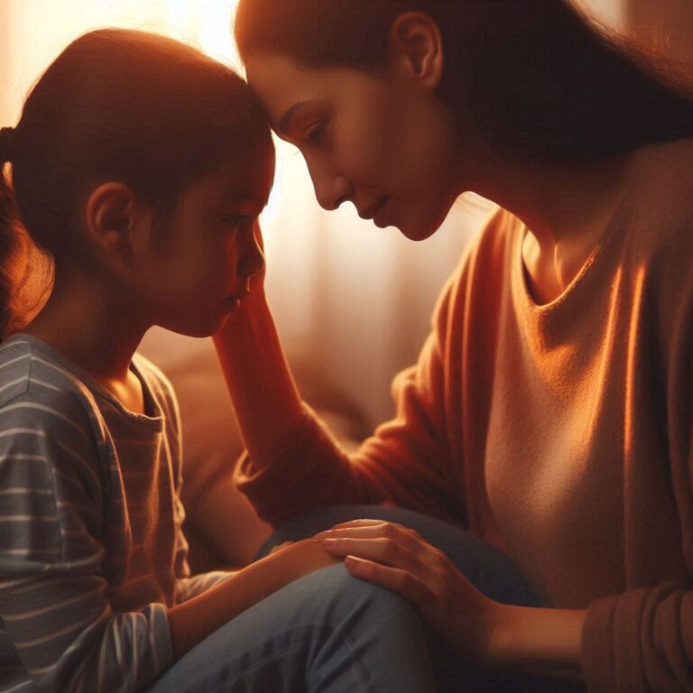 Parent listening to child's emotions with empathy