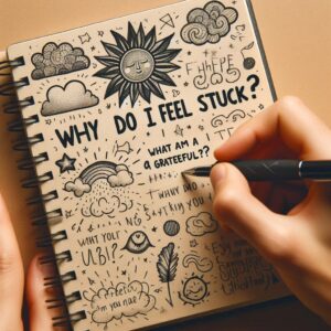 Handwriting journal prompts for self-reflection and stress reduction